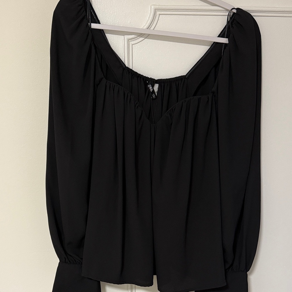 Zara Black Blouse